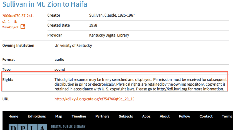 Screenshot Illustrating Reproduction Rights