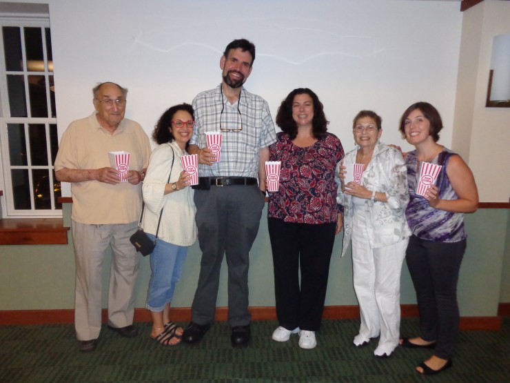 Library Committee with Rabbi and Wife